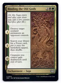 Binding the Old Gods NM Commander: Duskmourn: House of Horror 213 MTG Regular - Image 1