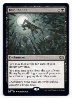 Into the Pit NM Commander: Duskmourn: House of Horror 20 MTG Regular - Image 1