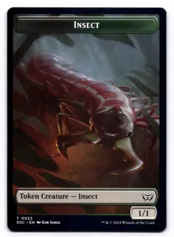 Shapeshifter 1 // Insect 22 NM Commander: Duskmourn: House of Horror MTG Regular - Image 2