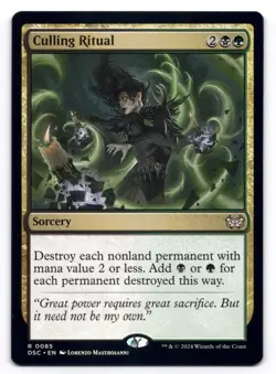 Culling Ritual NM Commander: Duskmourn: House of Horror 85 MTG Regular - Image 1