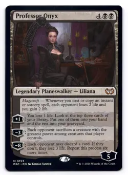 Professor Onyx NM Commander: Duskmourn: House of Horror 153 MTG Regular - Image 1