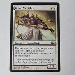 MTG Grand Abolisher - Magic 2012 M12 - Rare White Creature 019/249 - Image 1