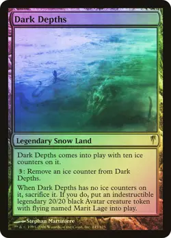 MTG FOIL Dark Depths - Coldsnap #145 - Image 1