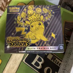 Pokemon Scarlet & Violet Surging Sparks Elite Trainer Box Promo Booster Pikachu - Image 1