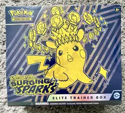 Pokemon TCG Scarlet & Violet Surging Sparks Pokemon Sealed Elite Trainer Box ETB - Image 1