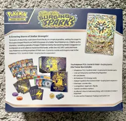 Pokemon TCG Scarlet & Violet Surging Sparks Pokemon Sealed Elite Trainer Box ETB - Image 2