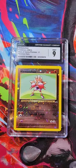 Hitmonchan Pokemon 2003 Best of Game Promo #2 Reverse Holo CGC 9 Mint - Image 1