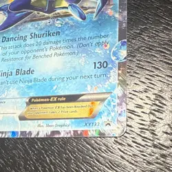 Pokemon - Ash-Greninja EX Blackstar Promos Holo Card XY133 2016 - Image 3