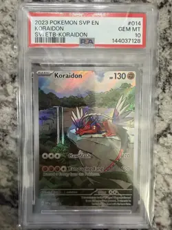 2023 POKEMON SVP EN-SV BLACK STAR PROMO #014 KORAIDON PSA 10 SCARLET & VIOLET - Image 1
