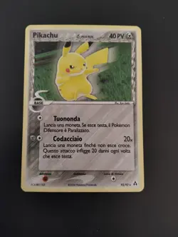 Carte Pokemon PIKACHU 93/92 Specie Delta ITA Holo Italiano - Image 1