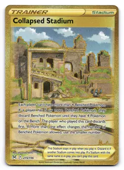 Collapsed Stadium NM 215/196 Holo Lost Origin Pokemon Secret Rare - Image 1