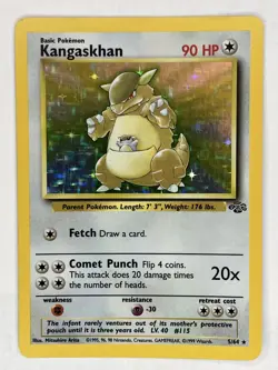 Kangaskhan MP 5/64 Unlimited Jungle Pokemon TCG Holo - Image 1