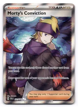 Morty's Conviction NM 201/162 SV05: Temporal Forces Pokemon TCG Holo - Image 1