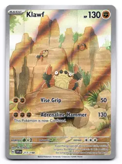 Klawf NM IR 217/198 Scarlet & Violet Base Pokemon TCG Holo - Image 1