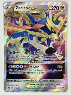 Zacian V VSTAR Crown Zenith 095 096/159 Pokemon TCG Holo - Image 4