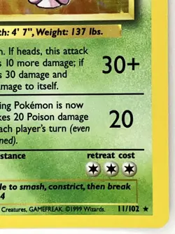 Nidoking NM 11/102 Unlimited Base Set Pokemon TCG Holo - Image 4