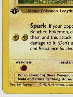 Pikachu MP 60/64 1st Edition Jungle Pokemon TCG Regular - Image 5