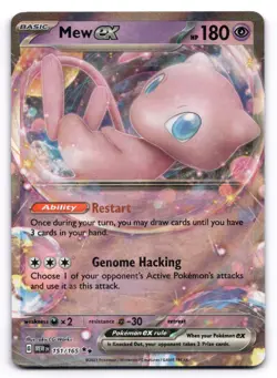 Mew ex NM 151/165 Sv: Scarlet & Violet 151 Pokemon TCG Holo - Image 1