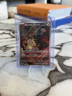 Pokemon TCG Team Rocket’s Meowth 203/182 Destined Rivals IR NM - Image 1