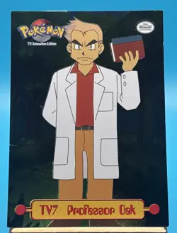 Professor Oak Foil TV7 Puzzle Piece TV animation edition Topps Pokemon MP Dent - Image 1