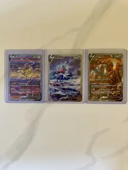 Pokemon TCG Crown Zenith Suicune, Entei, Raikou V Legendary Dogs - Image 1