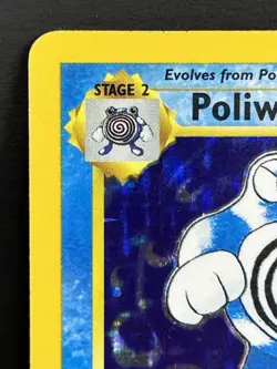 1999 POKEMON BASE SET HOLO POLIWRATH #13 NM - Image 2