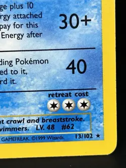 1999 POKEMON BASE SET HOLO POLIWRATH #13 NM - Image 5