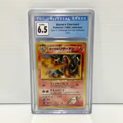CGC 6.5 - Blaine's Charizard Holo 006 - 1999 Pokemon Japanese Gym 2 - Image 1