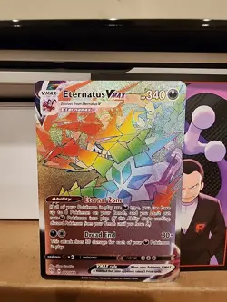 Pokemon TCG Eternatus VMAX Darkness Ablaze 192/189 Rainbow Secret Rare - Image 1