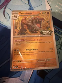 Pokemon Tyrantrum Perfect Order Prelease Stamp Sealed Build Battle Deck MEP 066 - Image 1