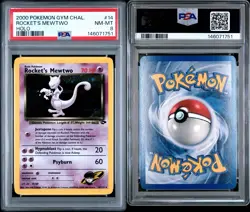 2000 Pokemon Gym Challenge - Rocket's Mewtwo 14/132 - Holo - PSA Graded: 8 - Image 3
