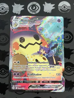 Pokemon Mimikyu VMAX Ultra Rare Full Art Holo TG17/TG30 Brilliant Stars - Image 1