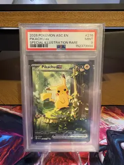 2026 Pokemon Mega Evolution Ascended Heroes Pikachu ex PSA 9 #276/217 - Image 1