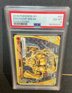 2016 Pokemon XY Evolutions #60 MACHAMP BREAK Graded PSA 6 - Image 1