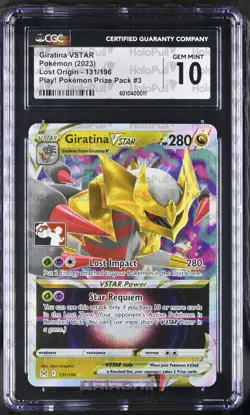 Pokemon TCG Giratina VSTAR Lost Origin131/196 Prize Pack Series 3 Holo CGC 10 GM - Image 1