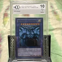 Yu-Gi-Oh! 2010 Obelisk the Tormentor LIMITED EDITION LC01- EN001 Graded Beckett - Image 1