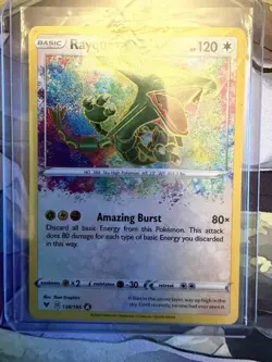 Rayquaza Holo 138/185 Sword & Shield Vivid Voltage Pokemon TCG Card - Image 4