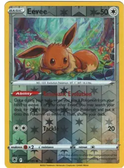 Eevee 119/189 Astral Radiance Reverse Holo Common Pokemon Card TCG Pokemon - Image 1