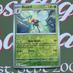Pokemon Card Beedrill Scarlet & Violet 151 Reverse Holo Rare 015/165 Near Mint - Image 1