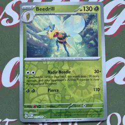 Pokemon Card Beedrill Scarlet & Violet 151 Reverse Holo Rare 015/165 Near Mint - Image 2