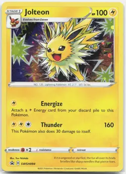 Jolteon Promo SWSH: Sword & Shield Promo Cards SWSD Lightning Holofoil SWSH094 - Image 1