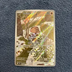 Pokemon Card TCG - Swinub 165 Illustration Rare Journey Together Near Mint - Image 1