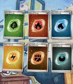 151 Cosmos Holo Energy 6 Cards NM Pokemon SV SVE - Image 1