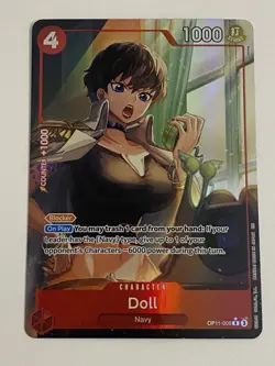 Doll (Alt Art) OP11-008 R Fist of Divine Speed ONE PIECE Card Game English - Image 1