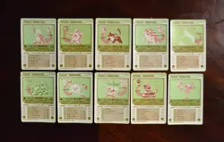 Pokemon Bandai Sealdass Sticker Cards - 1997/98- 10 Cards - Marowak, Hitmonlee - Image 2