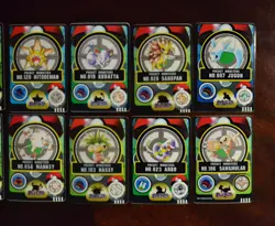 Pokemon Bandai Sealdass Sticker Cards - 1997/98- 10 Cards - Marowak, Hitmonlee - Image 4