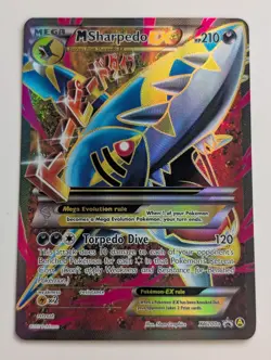 Mega Sharpedo EX XY2001 Holo Pokemon Promo Card Alternate Art 2017 LP - Image 1