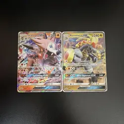 Lycanroc GX & Kommo-o GX Holo Pokemon TCG SM Guardians Rising Nintendo Cards Lot - Image 3