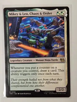 Mikey & Leo, Chaos & Order R Teenage Mutant Ninja Turtles 158 NM - Image 1