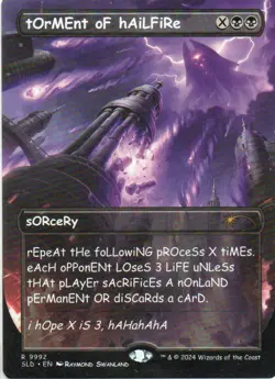 MTG: Secret Lair Drop Series: tOrMEnt oF hAiLFiRe: Lightly Played Condition - Image 1